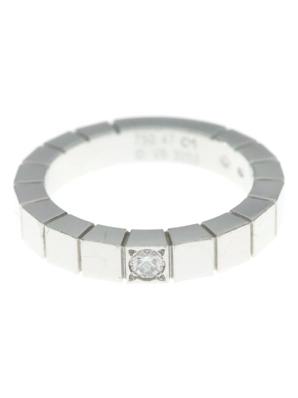 Cartier Lanieres Diamond Ring White Gold 47 18k